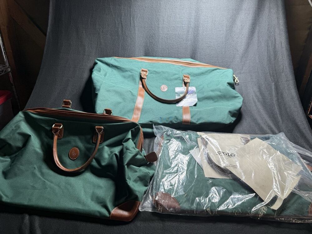 Ralph Lauren Large Luggage Two Carry On One Duffle Bag All New One Missing Tags